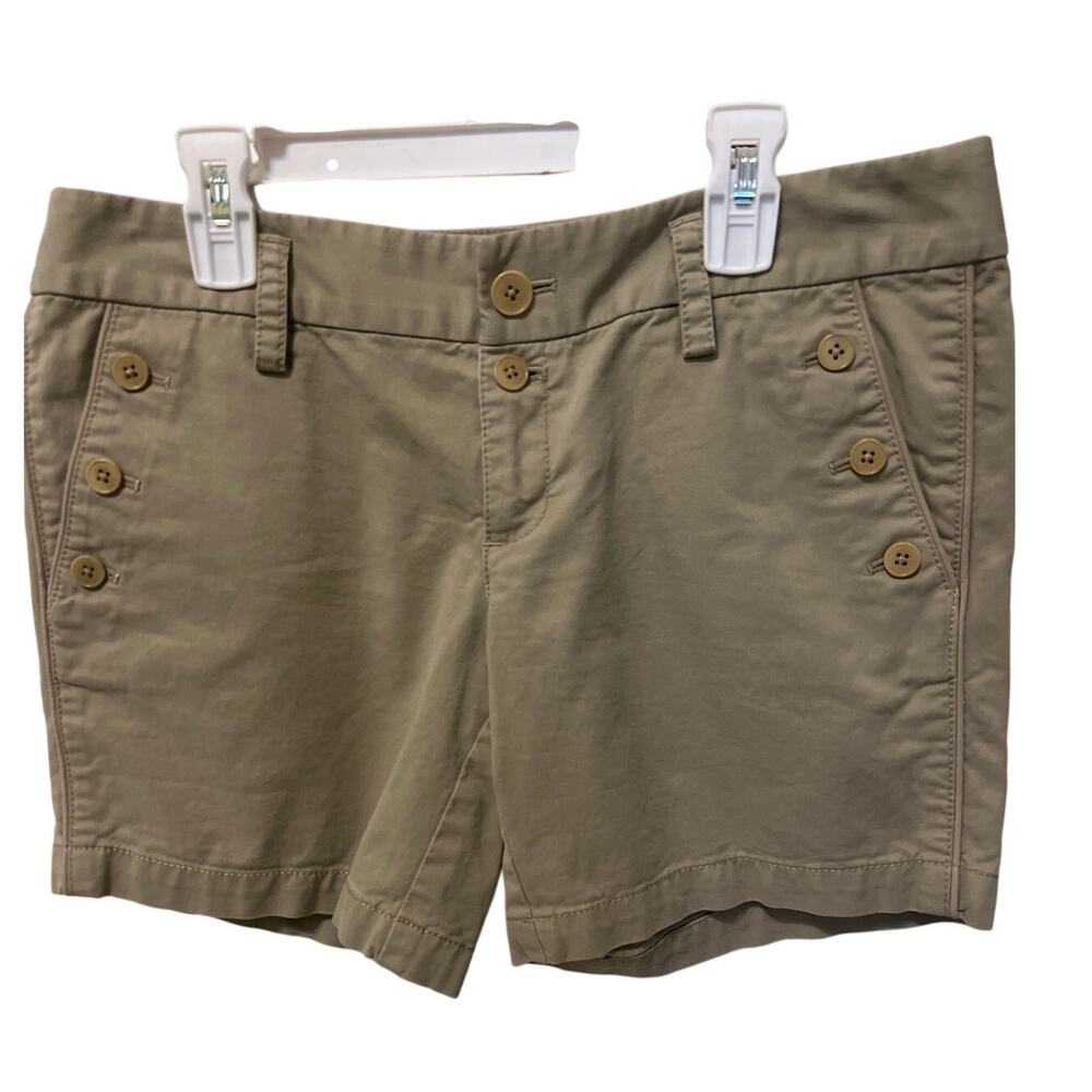 Juicy Couture Vintage Tan Khaki Chino Shorts Women's Size 6 Y2K 90s Micro EUC